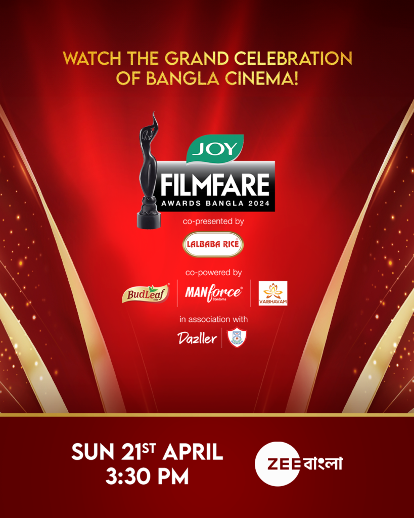 Tune into JOY Filmfare Awards Bangla 2024 on Zee Bangla, April 21st, 3:30 pm