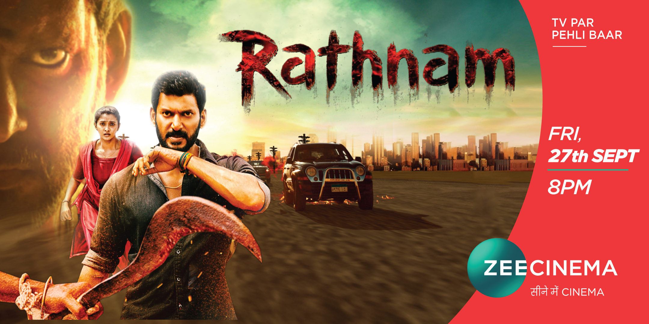 World Television Premiere of Rathnam on Zee Cinema!