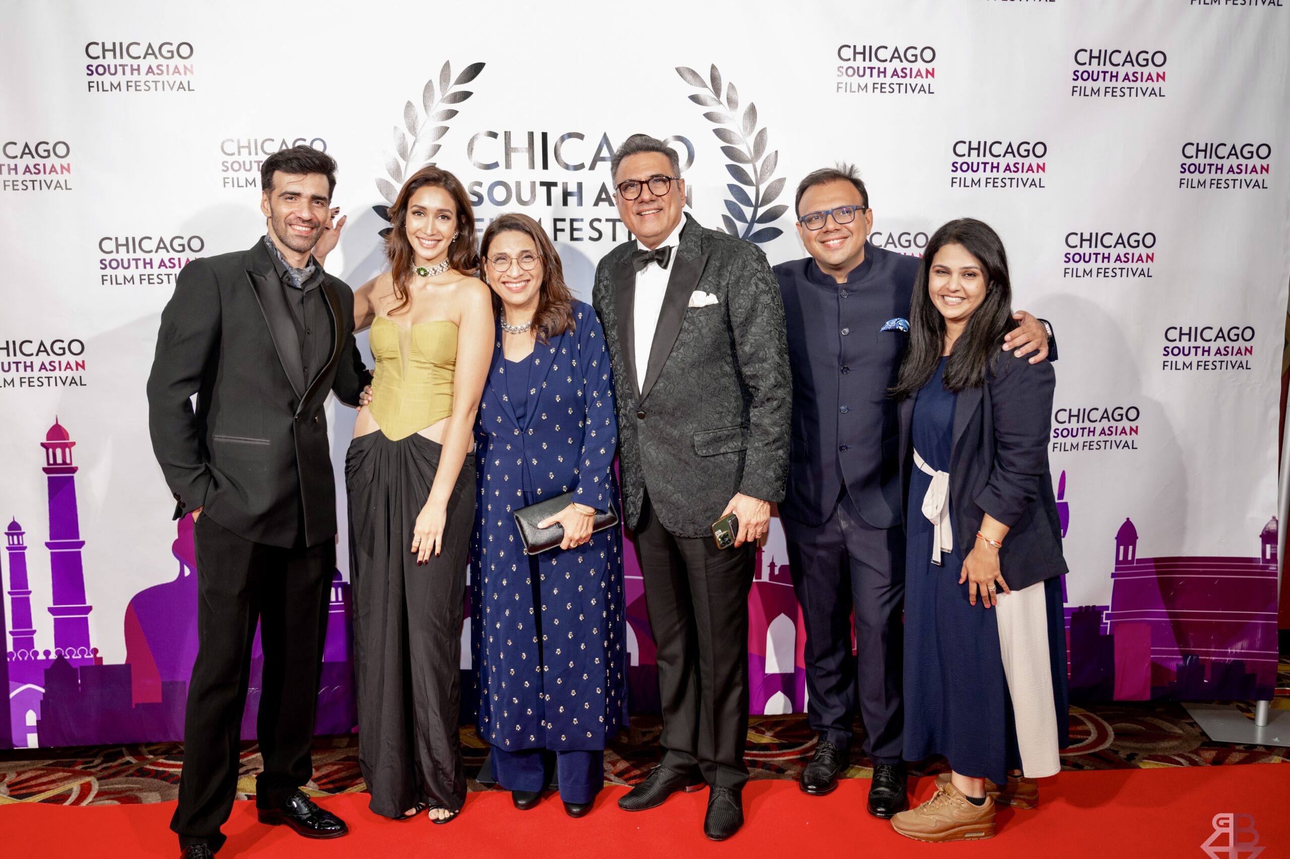 L-R - Actors Avinash Tiwary, Shreya Chaudhry, Zenobia Irani, Boman Irani, Danesh Irani, Ankita Batra